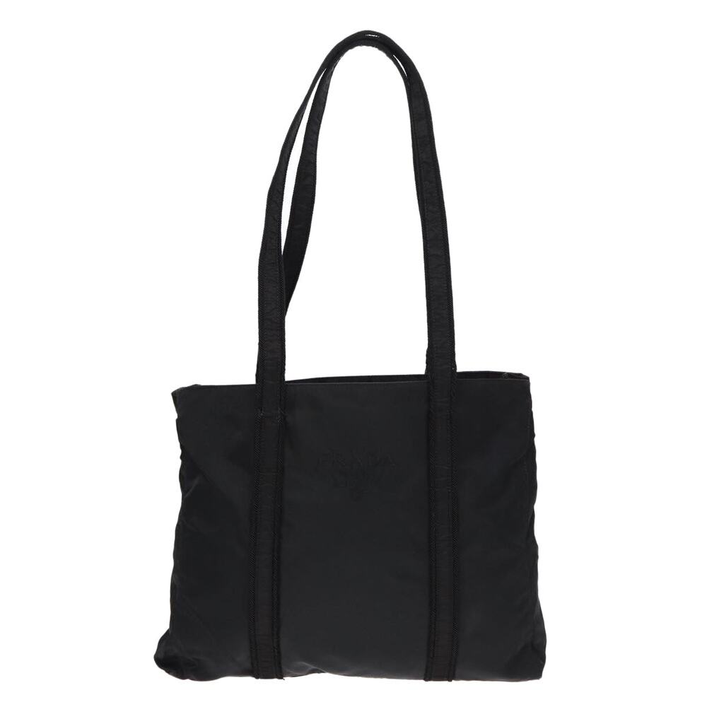 PRADA Tote Bag Nylon Silver Black - Picture 13 of 16